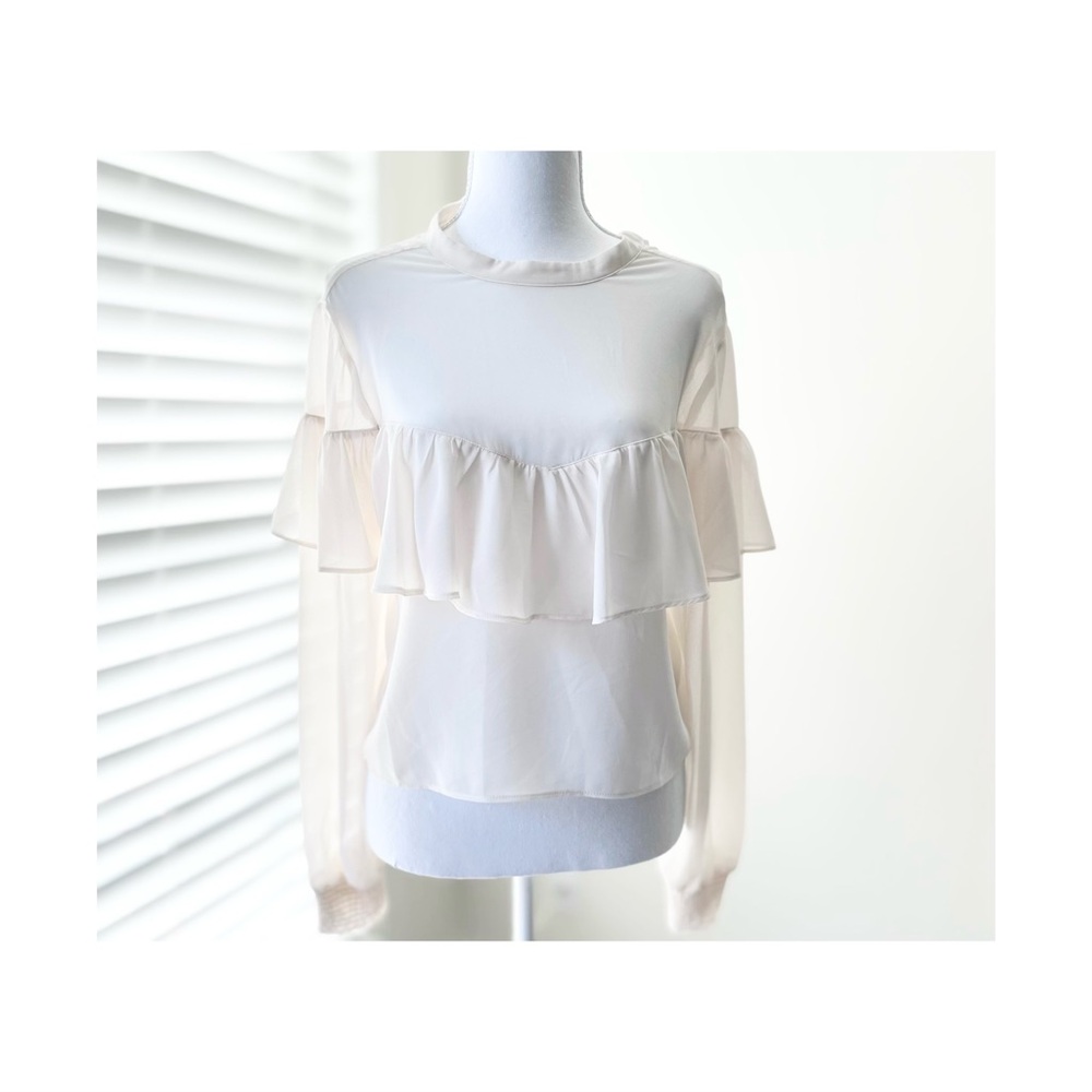Cotton Candy Cream Layered Blouse